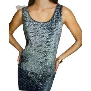 DONNA KARAN NEW YORK WOMENS SEQUIN TANK TOP HORIZON Varies NTW